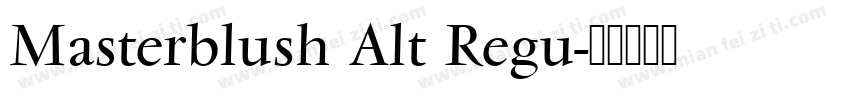 Masterblush Alt Regu字体转换